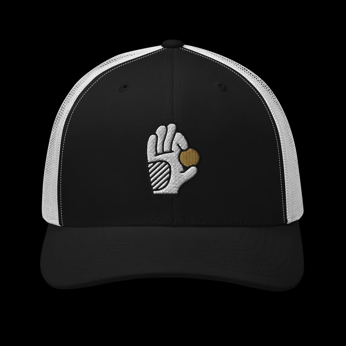 Trucker Golden Ball — Noir/Blanc